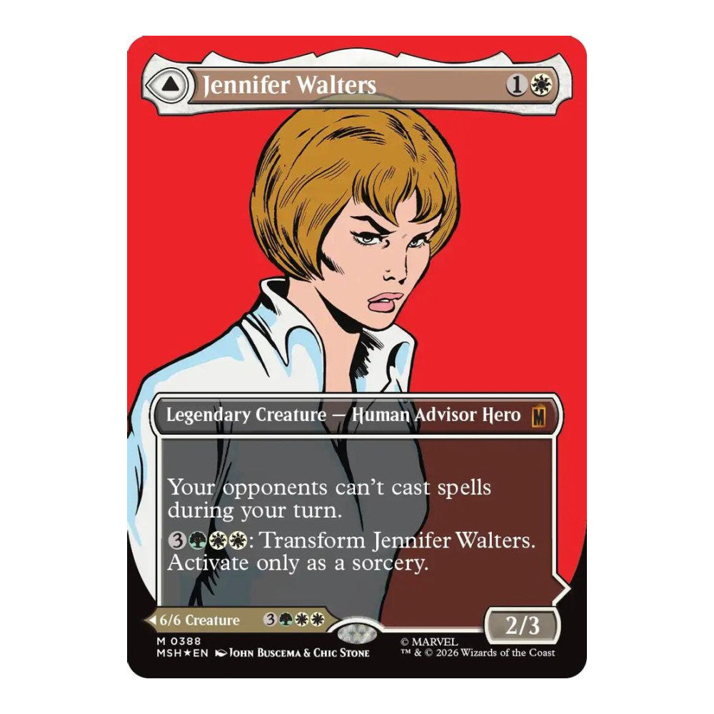 2026 Magic: The Gathering: Marvel Super Heroes (MSH) - Jennifer Walters (Borderless) (0388) (#388, Mythic Rare) (Foil, Near Mint)
